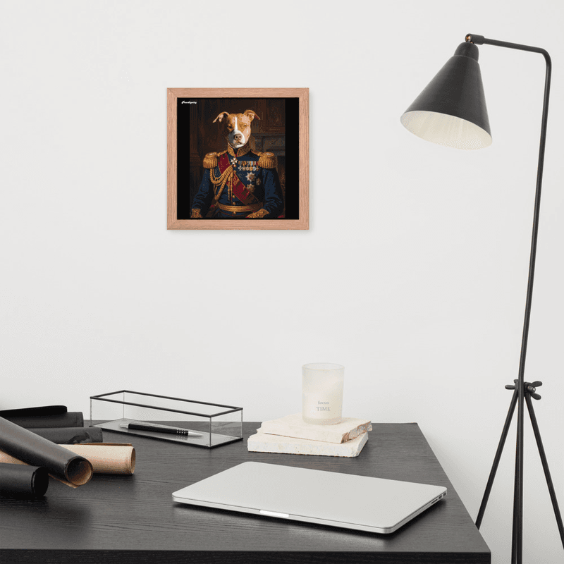 The Brave General — Luxury Pet Portrait (Framed Poster) — view 8