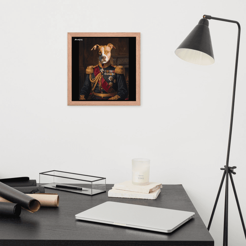 The Brave General — Luxury Pet Portrait (Framed Poster) — view 10
