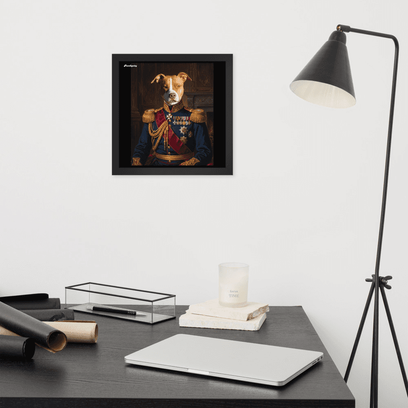 The Brave General — Luxury Pet Portrait (Framed Poster) — view 4