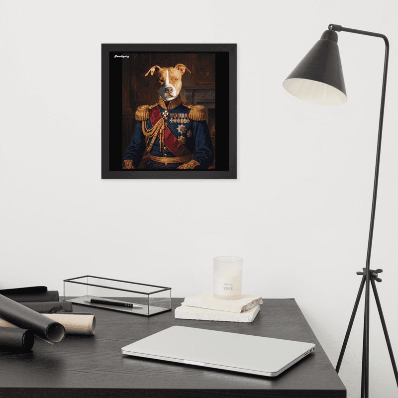 The Brave General — Luxury Pet Portrait (Framed Poster) — view 6