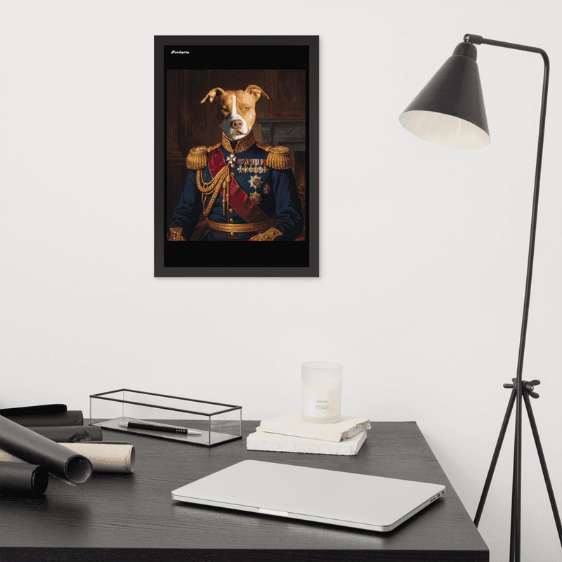 The Brave General — Luxury Pet Portrait (Framed Poster) — view 5