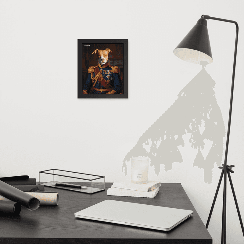The Brave General — Luxury Pet Portrait (Framed Poster) — view 2