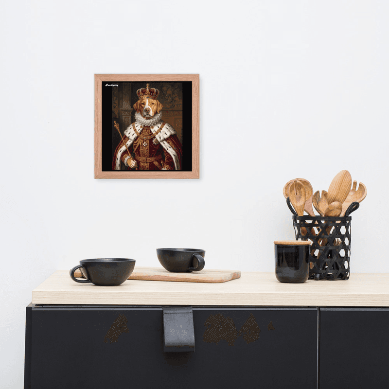The King — Luxury Royal Pet Portrait (Framed Poster) — view 8