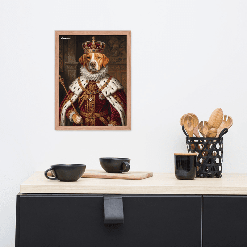 The King — Luxury Royal Pet Portrait (Framed Poster) — view 10