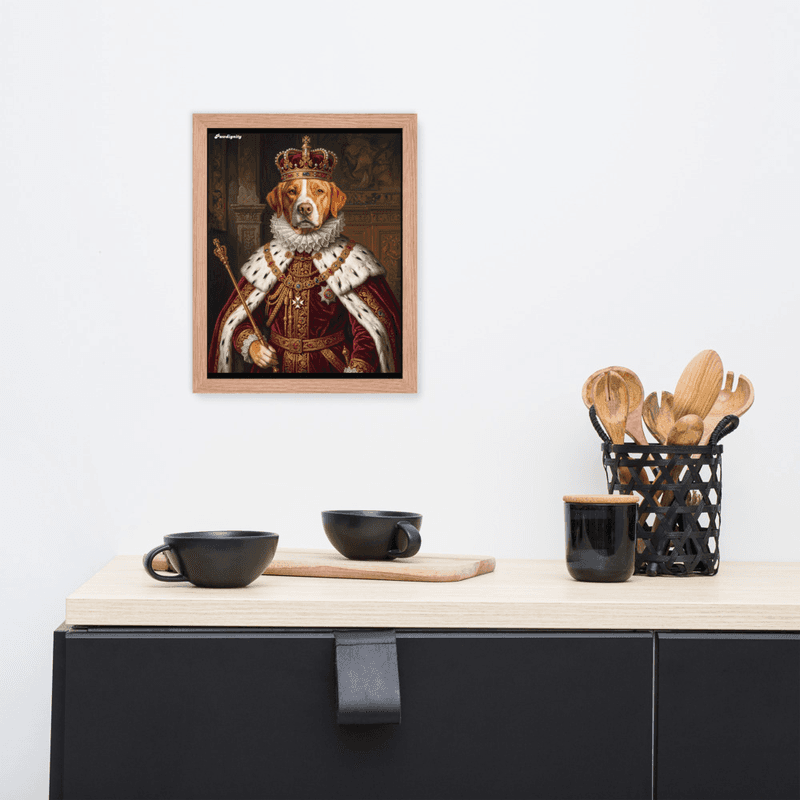 The King — Luxury Royal Pet Portrait (Framed Poster) — view 9