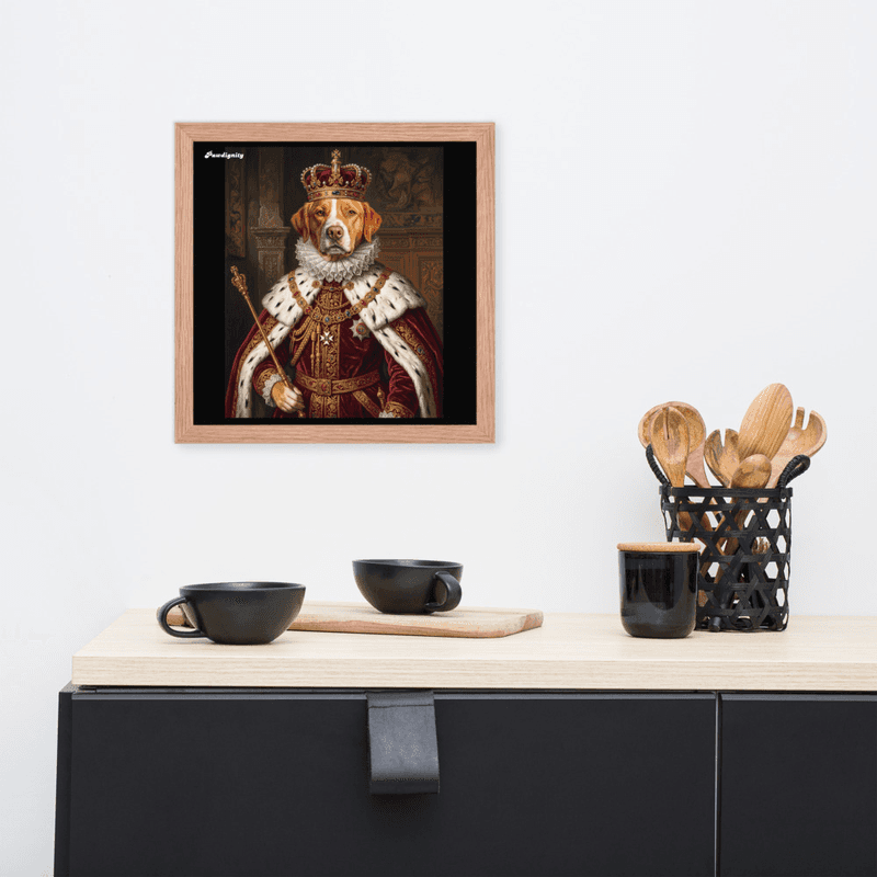 The King — Luxury Royal Pet Portrait (Framed Poster) — view 11