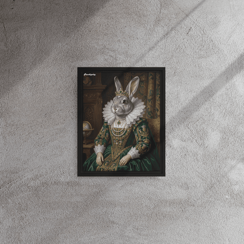 The Empress — Luxury Renaissance Pet Portrait (Framed Canvas) — view 2