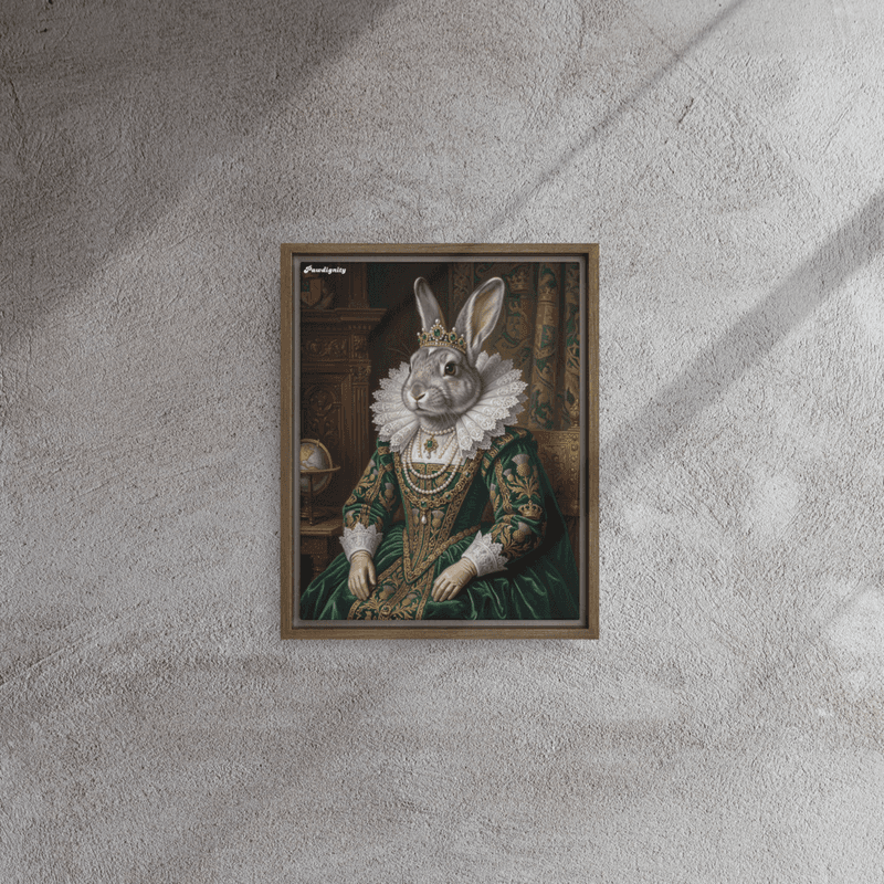 The Empress — Luxury Renaissance Pet Portrait (Framed Canvas) — view 7