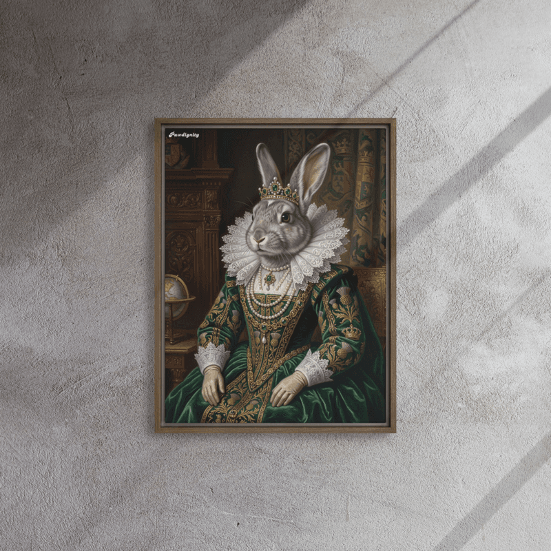 The Empress — Luxury Renaissance Pet Portrait (Framed Canvas) — view 9