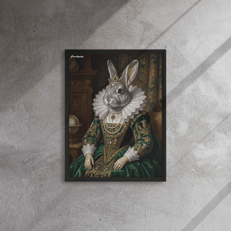 The Empress — Luxury Renaissance Pet Portrait (Framed Canvas) — view 5