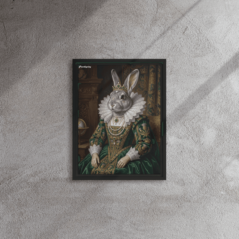 The Empress — Luxury Renaissance Pet Portrait (Framed Canvas) — view 4