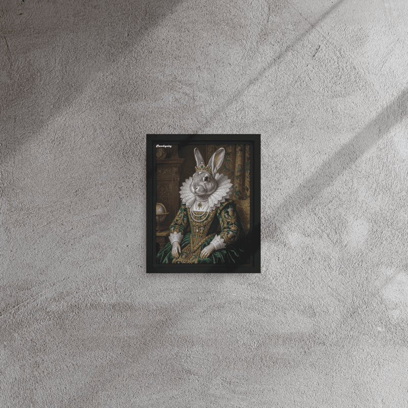 The Empress — Luxury Renaissance Pet Portrait (Framed Canvas) — view 3